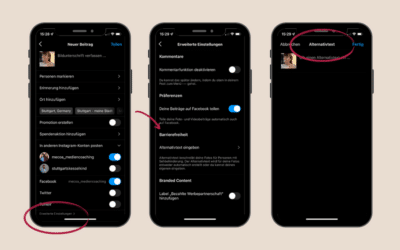 Barrierefreies Posten auf Facebook und Instagram- so geht’s