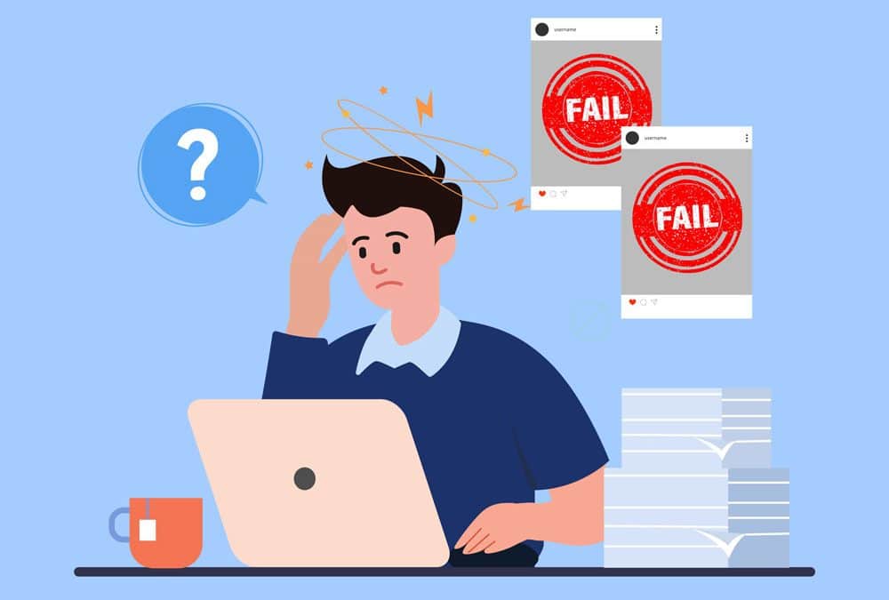 Die häufigsten Fehler auf Social Media. Darum scheitert dein Social Media Auftritt