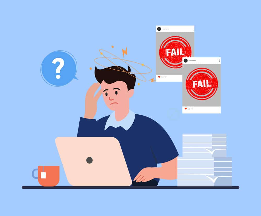 Fehler auf Social Media